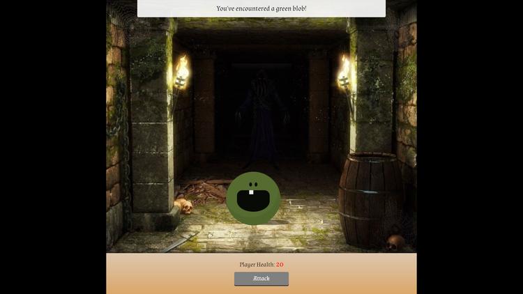 A dungeon crawler game concept demo made with HTML/CSS/JavaScript.